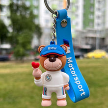 Load image into Gallery viewer, BMW Bear Keychain for Fans