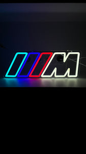 BMW M Power Neon LED NightLight for your Garage, Workplace, Carport wall or something else.