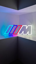 Load image into Gallery viewer, BMW M Power Neon LED NightLight for your Garage, Workplace, Carport wall or something else.