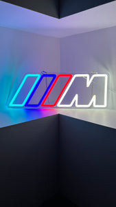 BMW M Power Neon LED NightLight for your Garage, Workplace, Carport wall or something else.