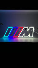 Load image into Gallery viewer, BMW M Power Neon LED NightLight for your Garage, Workplace, Carport wall or something else.