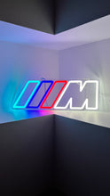 Load image into Gallery viewer, BMW M Power Neon LED NightLight for your Garage, Workplace, Carport wall or something else.