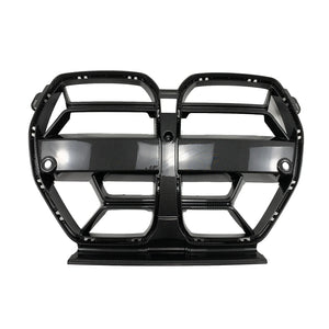 Front Bumper Grilles for BMW M3/M4 G8X 2021-2023 Carbon Fiber Style & Glossy Black