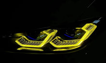 Load image into Gallery viewer, BMW M3/M4 G80/81/82/83 (2020-2024) &amp; 4 Series G22/23/26 Yellow CSL Style DRL Lights