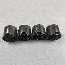 Load image into Gallery viewer, 4 Pcs ///M Carbon Fiber Exhaust Tip For BMW M3 G80 M4 G82 G83 2020+