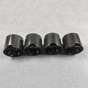 4 Pcs ///M Carbon Fiber Exhaust Tip For BMW M3 G80 M4 G82 G83 2020+