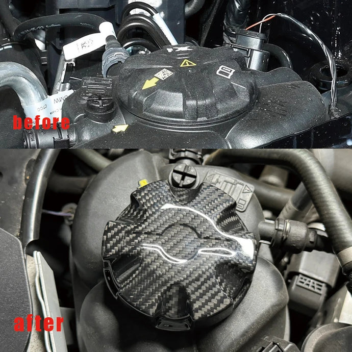 BMW F & G Series Carbon Fiber Engine Oil & Coolant Filler Cap Cover