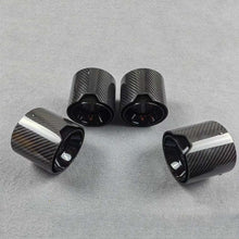 Load image into Gallery viewer, 4 Pcs ///M Carbon Fiber Exhaust Tip For BMW M3 G80 M4 G82 G83 2020+