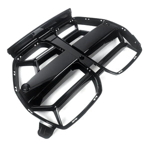 Front Bumper Grilles for BMW M3/M4 G8X 2021-2023 Carbon Fiber Style & Glossy Black