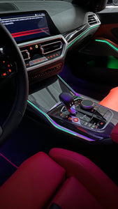 11 Colours Center Console LED Ambient Light Refit For BMW  3/4 Series G20 G22, M3/M4 G8X 2019-2024 (Automatic gearbox & LHD)