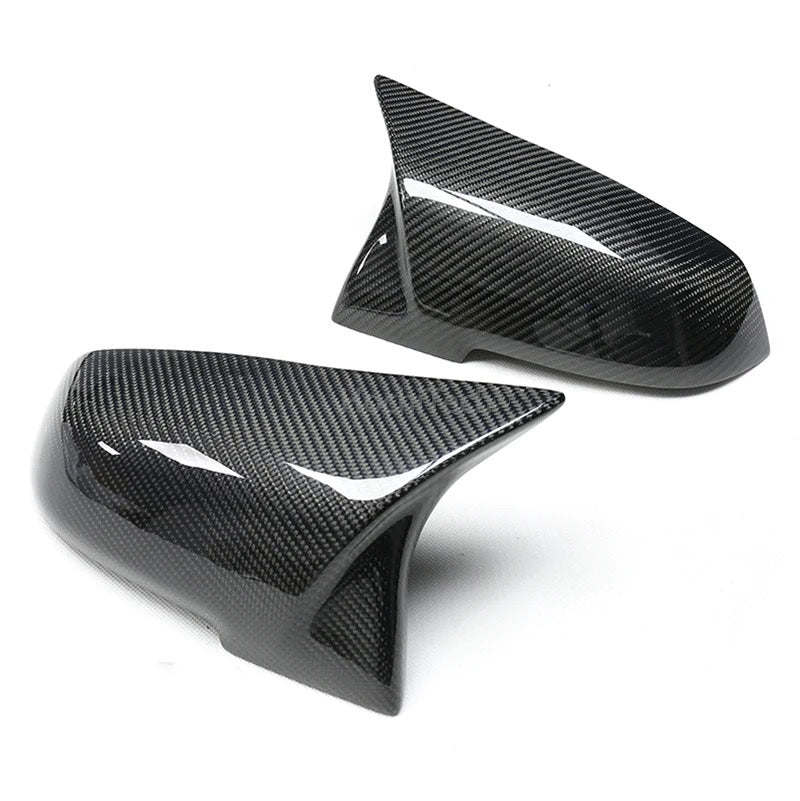 BMW F Series Mirror Cover Cap Carbon or Glossy Black for 1 2 3 4 X M 220i 328i 420i F20 F21 F22 F23 F30 F32 F33 F36 X1