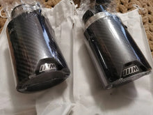 Load image into Gallery viewer, 4 Pcs ///M Carbon Fiber Exhaust Tip For BMW M3 G80 M4 G82 G83 2020+